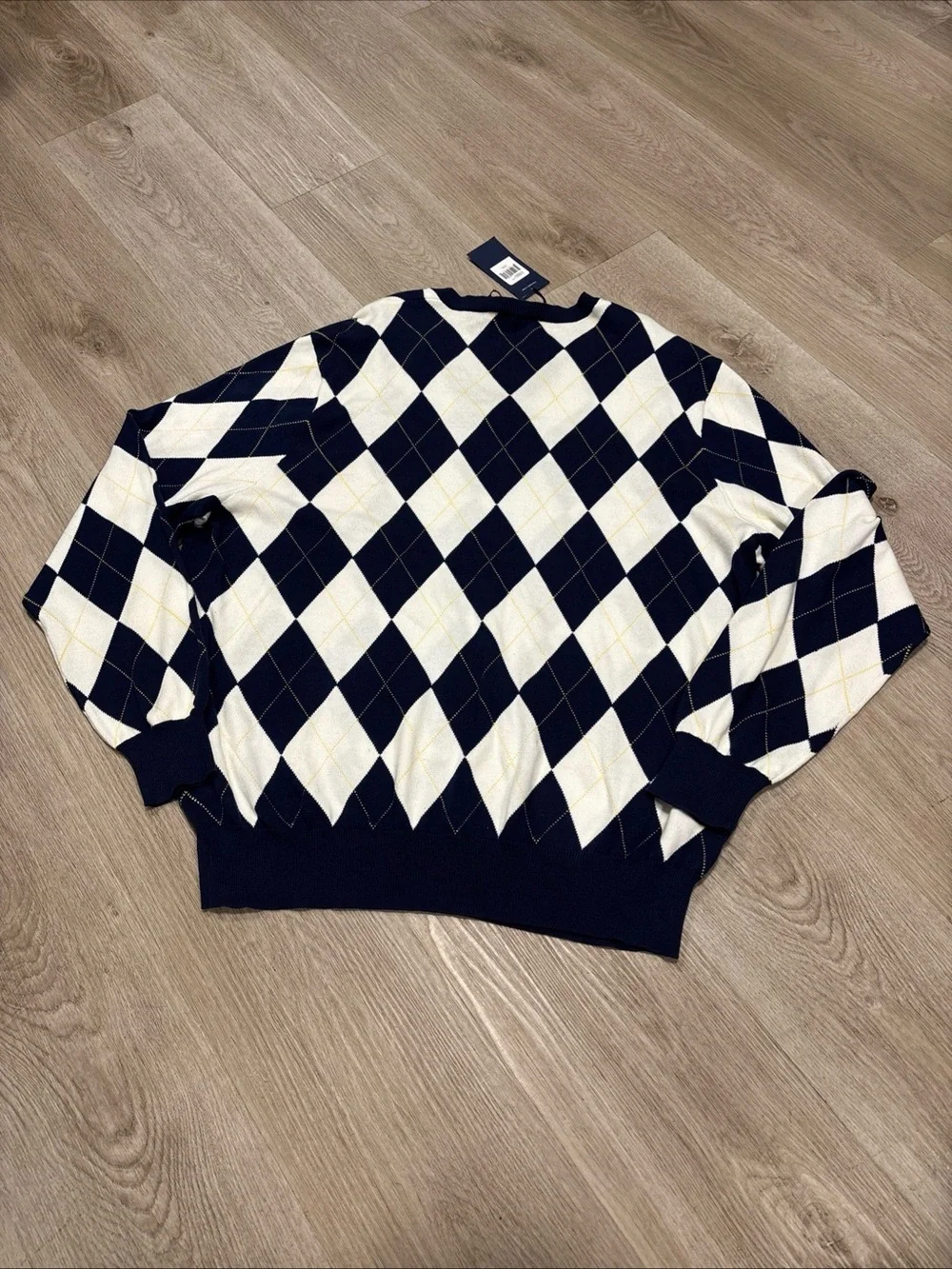 Vintage Polo Ralph Lauren Mens Golf Argyle Sweater In XXL